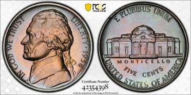 1938 5C Re-Engraved Obv Design FS-402 PR65