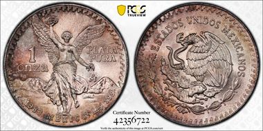 1983-Mo Onza Libertad Ag MS66
