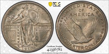 1917 25C Type 1 MS62FH