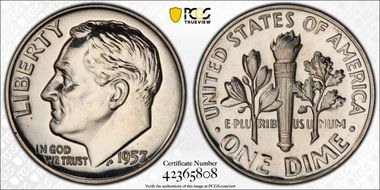 1957 10C PR65