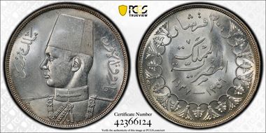 AH1356-1937 20 Pst MS63