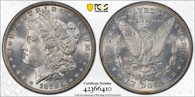 1878 7/8TF $1 Strong MS64