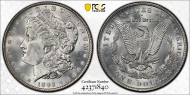 1892 $1 MS64+