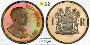 1969 Rand Afrikaans PR68