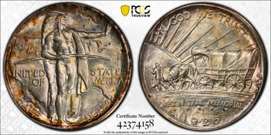 1926 50C Oregon MS67