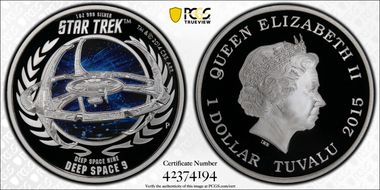 2015-P $1 Star Trek  Deep Space 9 PR70DCAM