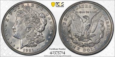 1921 $1 Morgan N1