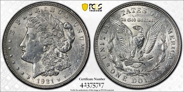 1921 $1 Morgan N1