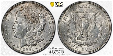 1921 $1 Morgan N1