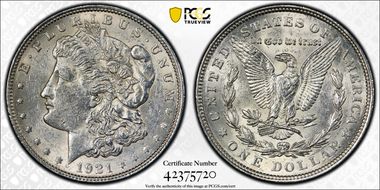 1921 $1 Morgan N1