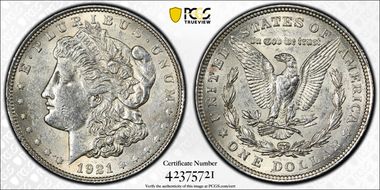 1921 $1 Morgan N1