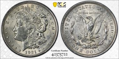 1921 $1 Morgan N1