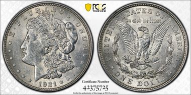 1921 $1 Morgan N1