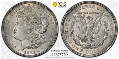 1921 $1 Morgan N1