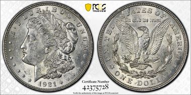 1921 $1 Morgan N1