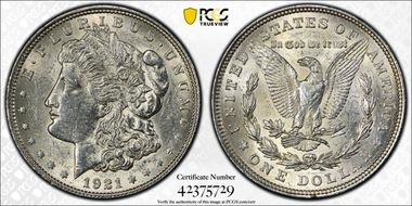 1921 $1 Morgan N1