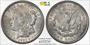 1921 $1 Morgan N1
