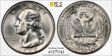 1938 25C MS65