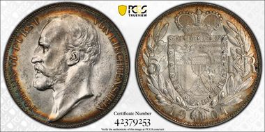 1904 5 Kr Y-4  Ag MS62