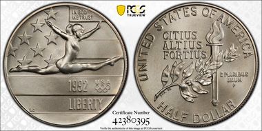 1992-P 50C Olympic MS69