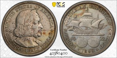 1893 50C Columbian N1