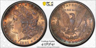 1881-S $1 MS65