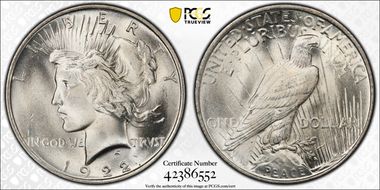 1922 $1 MS66+ 