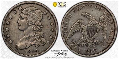 1834 25C B-1, FS-901, O/F VF35