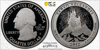 2012-S 25C HI Volcanoes NP - Silver Limited Edition PR Set PR69DCAM
