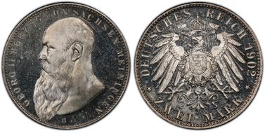 1902-D 2 Mk Long Beard J-151a PR65+ CAM