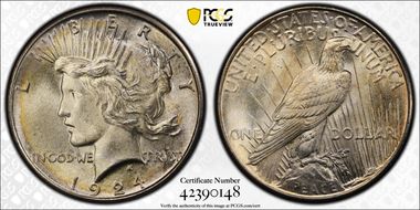1924 $1 MS65