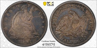 1848-O 50C WB-10 Large O VF35