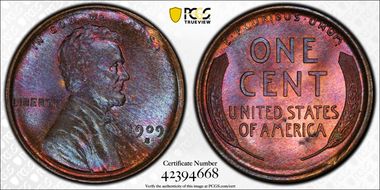 1909-S 1C Lincoln MS65BN