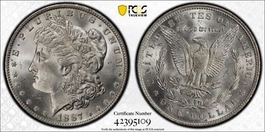 1887-O $1 MS65+