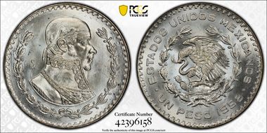 1958-Mo Peso KM-459 MS67