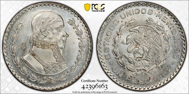 1962-Mo Peso KM-459 MS66