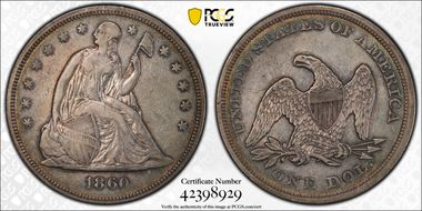 1860 $1 VF30