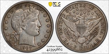 1903-O 50C AU50