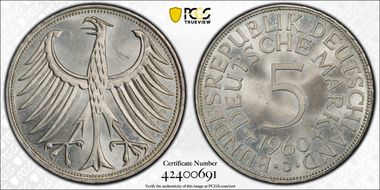 1960-J 5 Mk J-387 MS65