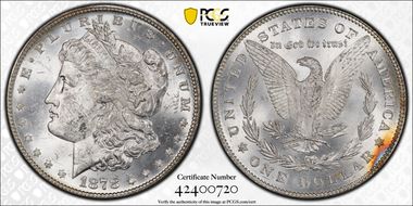 1878 7/8TF $1 Strong, VAM 38, 7/5 MS61