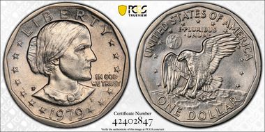 1979-P SBA$1 Wide Rim MS63