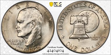 1976-D $1 Type 2 MS65+