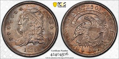 1835 H10C Small Date, Small 5C MS67