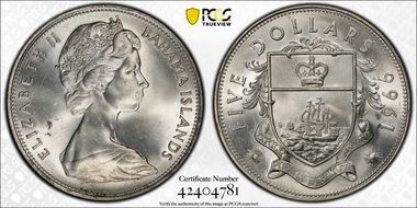 1966 $5 MS64