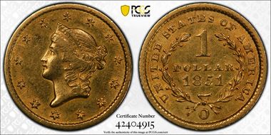 1851-O G$1 XF40