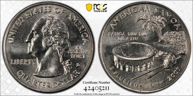 2009-D 25C American Samoa MS65