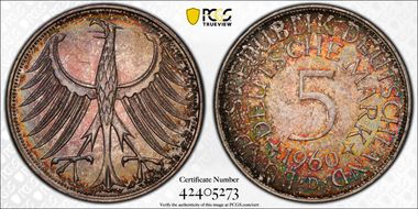 1960-D 5 Mk J-387 MS65