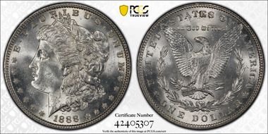1888 $1 MS63