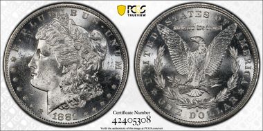 1881-S $1 MS62