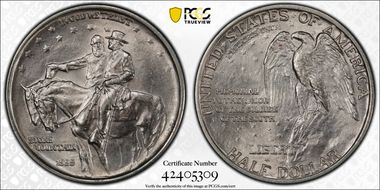 1925 50C Stone Mountain MS64